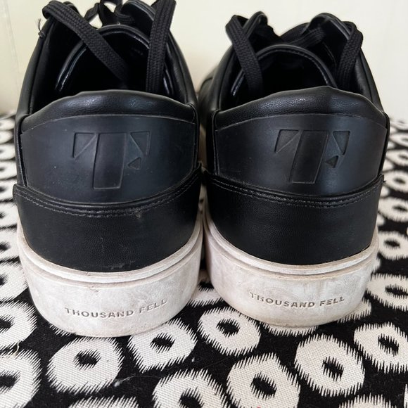 Thousand Fell Men's Lace Up Shoes in Black - ZERO WASTE SNEAKERS - Picture 10 of 10